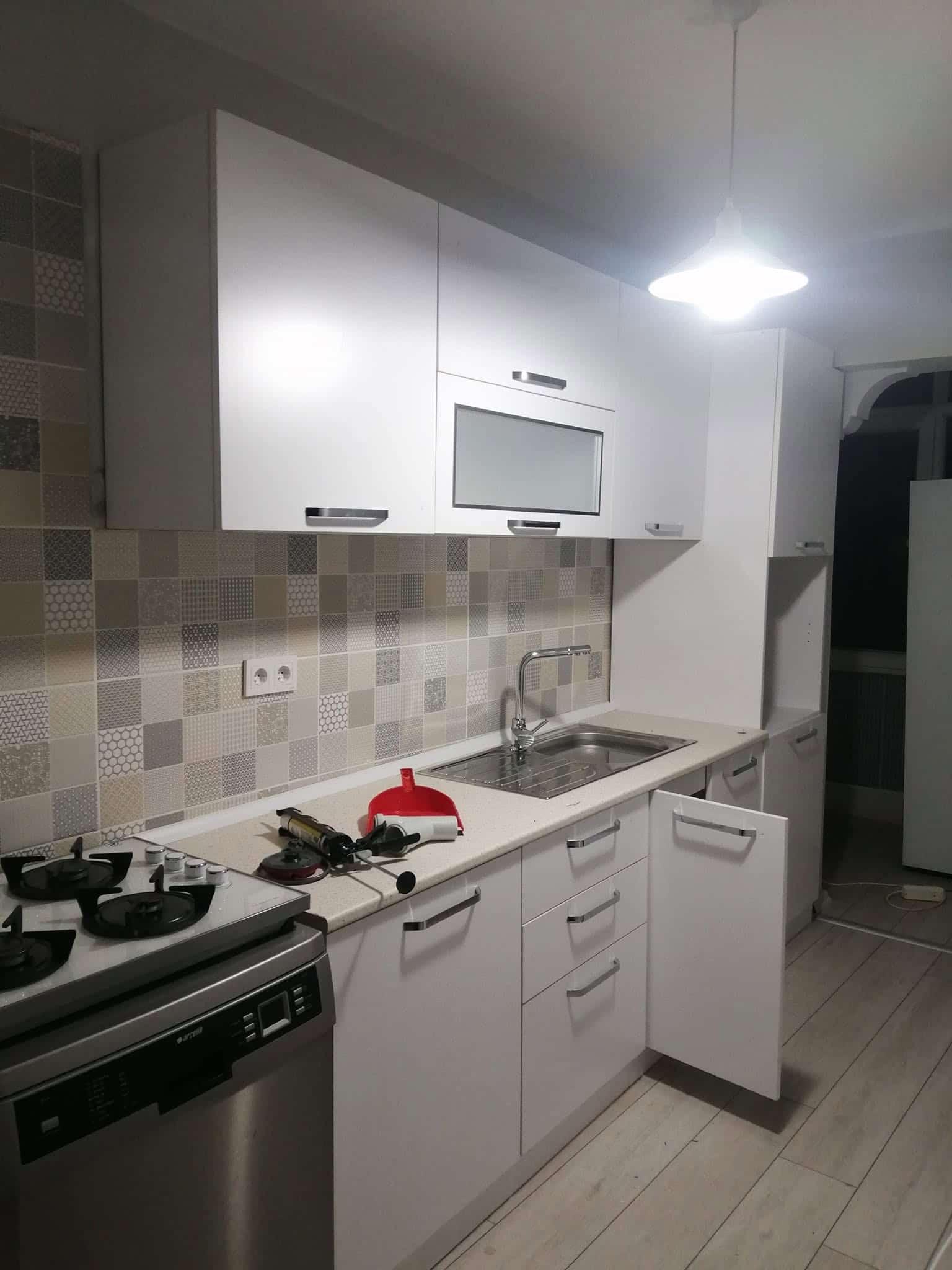 Mutfak evyesi ve dolap montaji